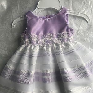 A beautiful purple and white dress